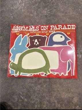 Kids Animals On Parade Notecard Set by - Multicolor